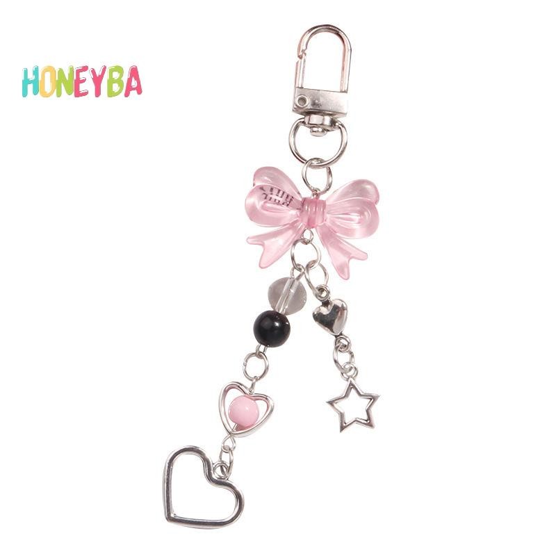 Honeyba Gothโทรศัพท์Charm Bow Heart Starพวงกุญแจจี้Kawaii รูปที่ 4