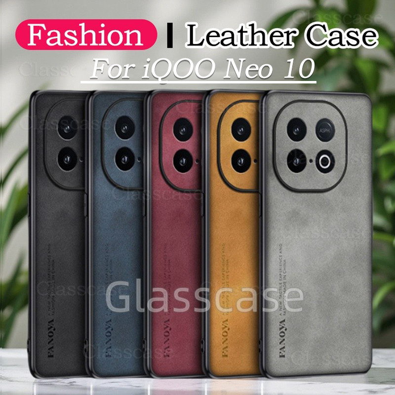 IQOO Neo 10 2025 สําหรับ Vivo iQOO Neo 10 1 0 Neo10 iQOONeo10 หนังแกะหนังเคสโทรศัพท์เลนส์ป้องกันแฟชั