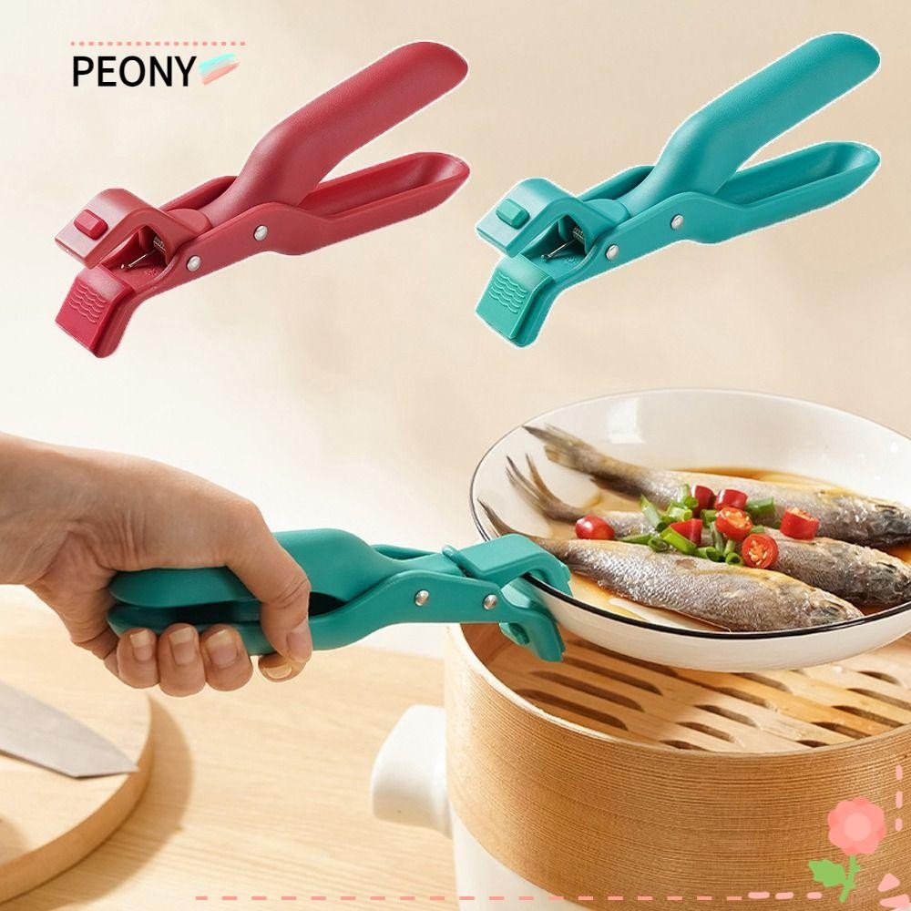 PEONYPAVILION คลิปชามในครัว, ซิลิโคนกันลื่น Anti Scalding คลิป, Gripper ชามอาหารแหนบทนทาน Anti Scalding ผู้ถือ