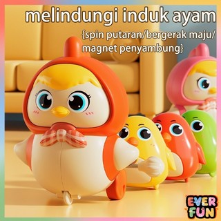 Mainan Bayi Interaktif, Bebek Goyang & Ayam Bergerak untuk Latihan Merangkak Anak 0-3 years old