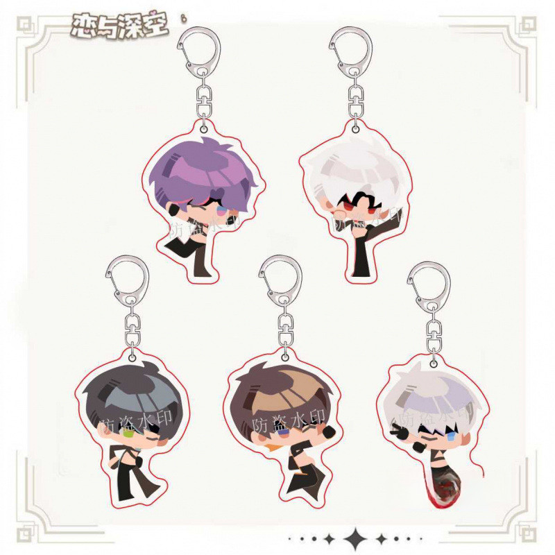 Hot เกม Love และ Deepspace Xavier Zayne Rafayel Sylus น่ารักพวงกุญแจจี้กระเป๋าเป้สะพายหลังตกแต่งแฟนข