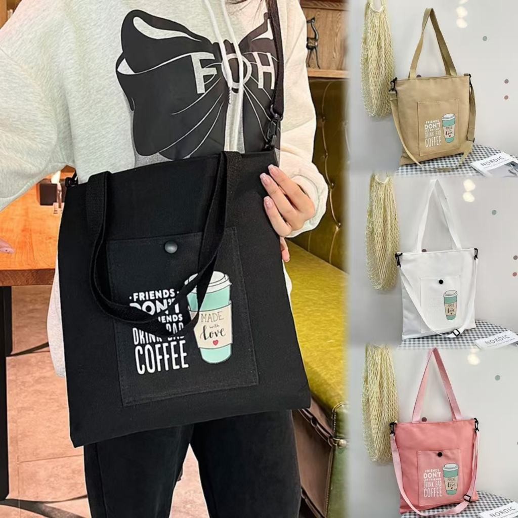 Lucky.girl:  กระเป๋าผ้าแคนวาสมีซิปด้วยใส่ของได้เยอะนะผ้าแข็งแรง JH31 ราคาถูก