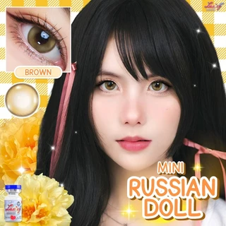 คอนแทคเลนส์(มินิ) รุ่นLimited🔥Mini Russian Doll🔥(LuxzyLens) สี : Brown / Gray รายเดือน มีค่าสายตา
