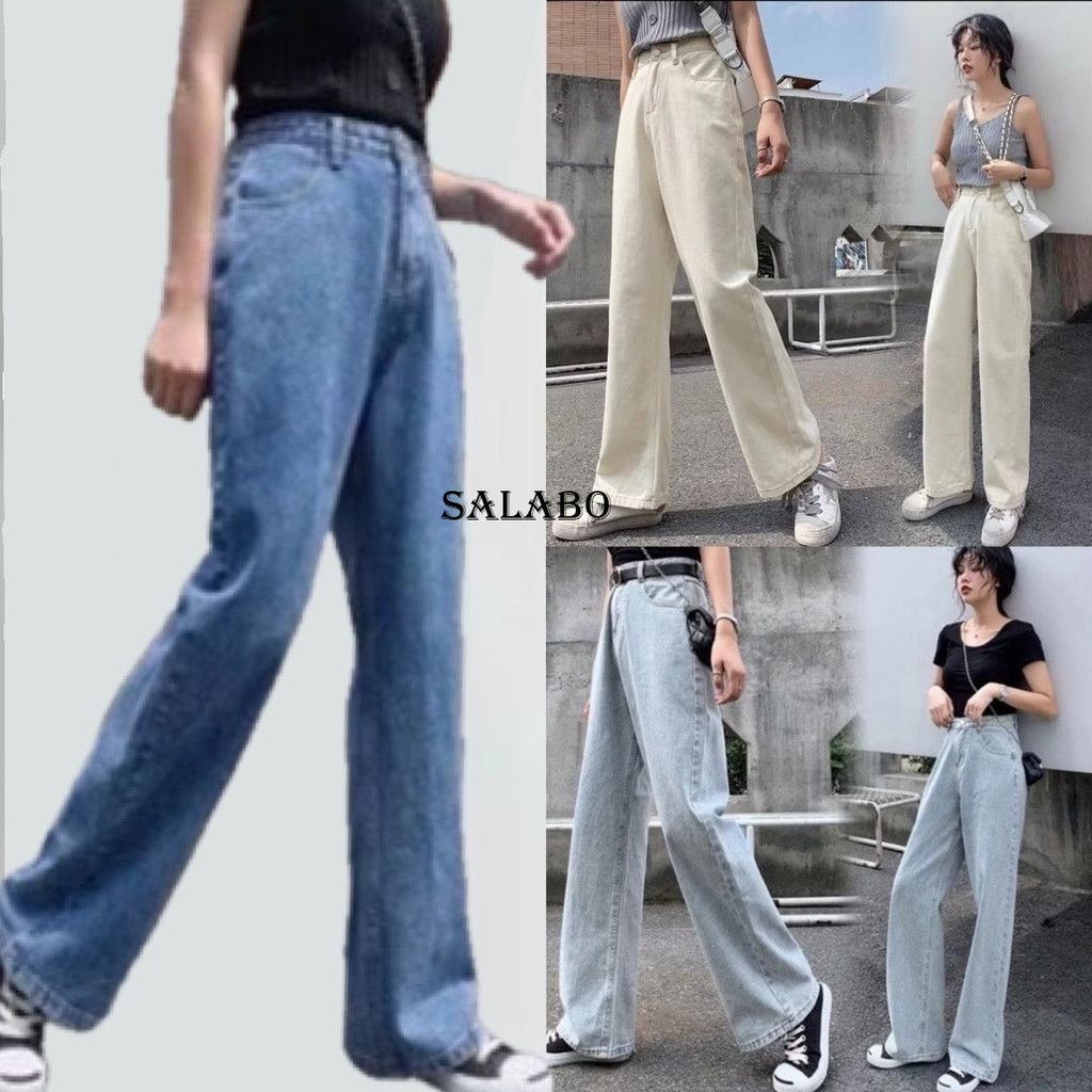 SALABO(พร้อมส่ง) 6 ไซด์ พร้อมส่ง --- กางเกงยีนส์ สไตล์เกาหลี ทรงบอยขาม้านิดหน่อย สวยๆเก๋ๆมีสไตล์ มี4 สี #8006