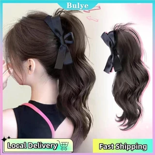 (จัดส่งในพื้นที่) 35ซม ผมหางม้าสูงวิกผมคลิป สินค้าฮอตตี้ สาวทุกวันเพิ่มปริมาณต่อผม