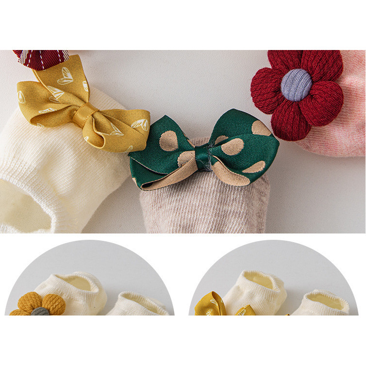 ถุงเท้าเด็กผ้าฝ้ายฤดูใบไม้ร่วงถุงเท้าชั้นทารกแรกเกิด 0-3 ปีถุงเท้ากันลื่น - รูปที่ 7