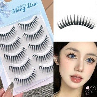 AEBBK ขนตาปลอม 9-14 มม.แถบ Wispy ปลอม Lashes DIY คอสเพลย์ Wi…