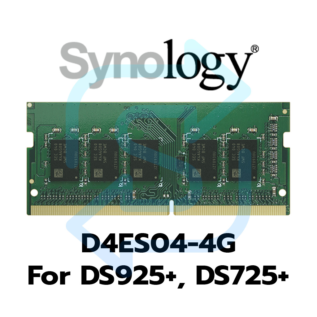 Synology D4ES04-4G DDR4 ECC 4GB แรมสำหรับ DS925+ ประกัน 5 ปี