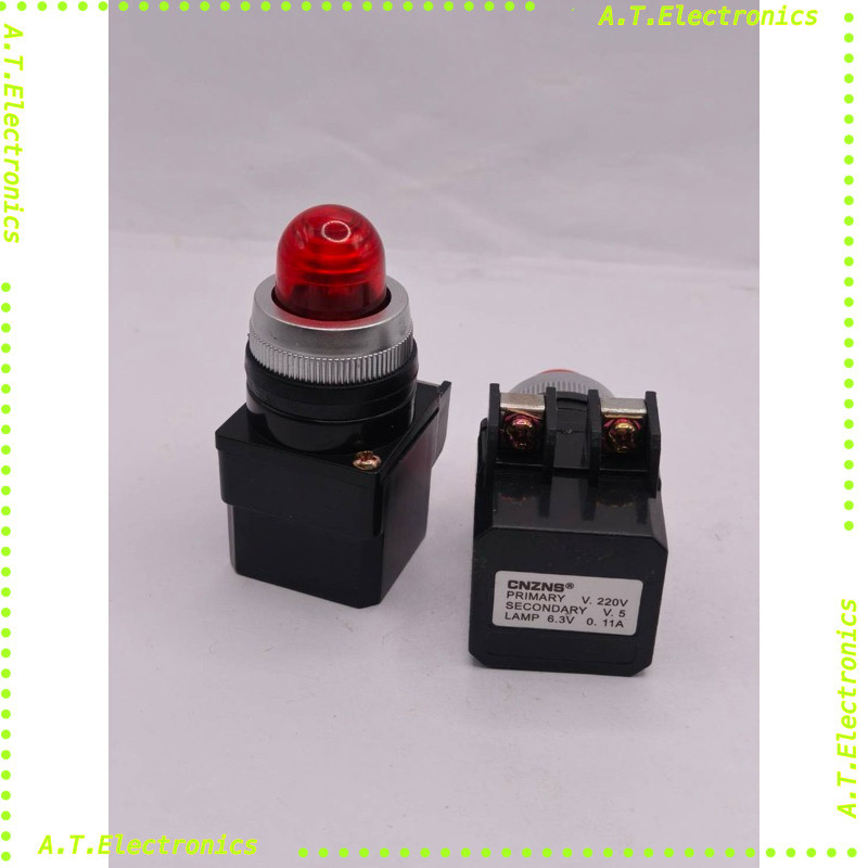 พร้อมส่ง! ไพล็อตแลมป์ แบบหม้อแปลง 380V 25mm , 30mm Pilot Lamp ร้านในไทย