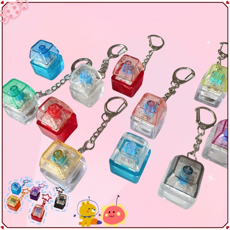 พร้อมส่ง 2025 พวงกุญแจคีย์แคปแบบเสียงดัง/เบา แถมที่ห้อยพวงกุญแจ 2 แบบ inear/Clicky