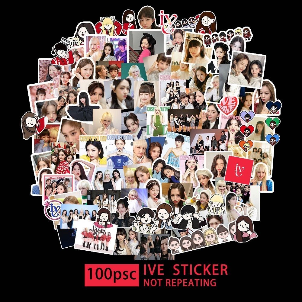 100 ชิ้น IVE สติ๊กเกอร์ Gaeul Yujin Rei Wonyoung Liz Leeseo