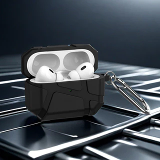 For Apple Airpods Case for Airpods 4/3/2/1/pro/pro2 Case Shockproof Protective Cover Strap Hook-XF
