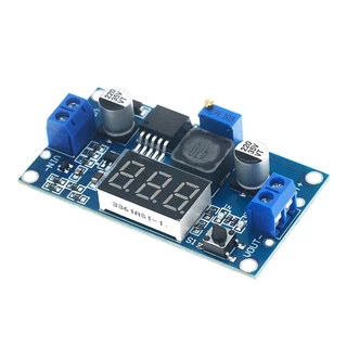 LM2596 DC-DC Adjustable Buck Converter step down ตัวควบคุมแรงดันไฟฟ้า แบบปรับได้ พร้อมโวลต์มิเตอร์ LEDBuildCore