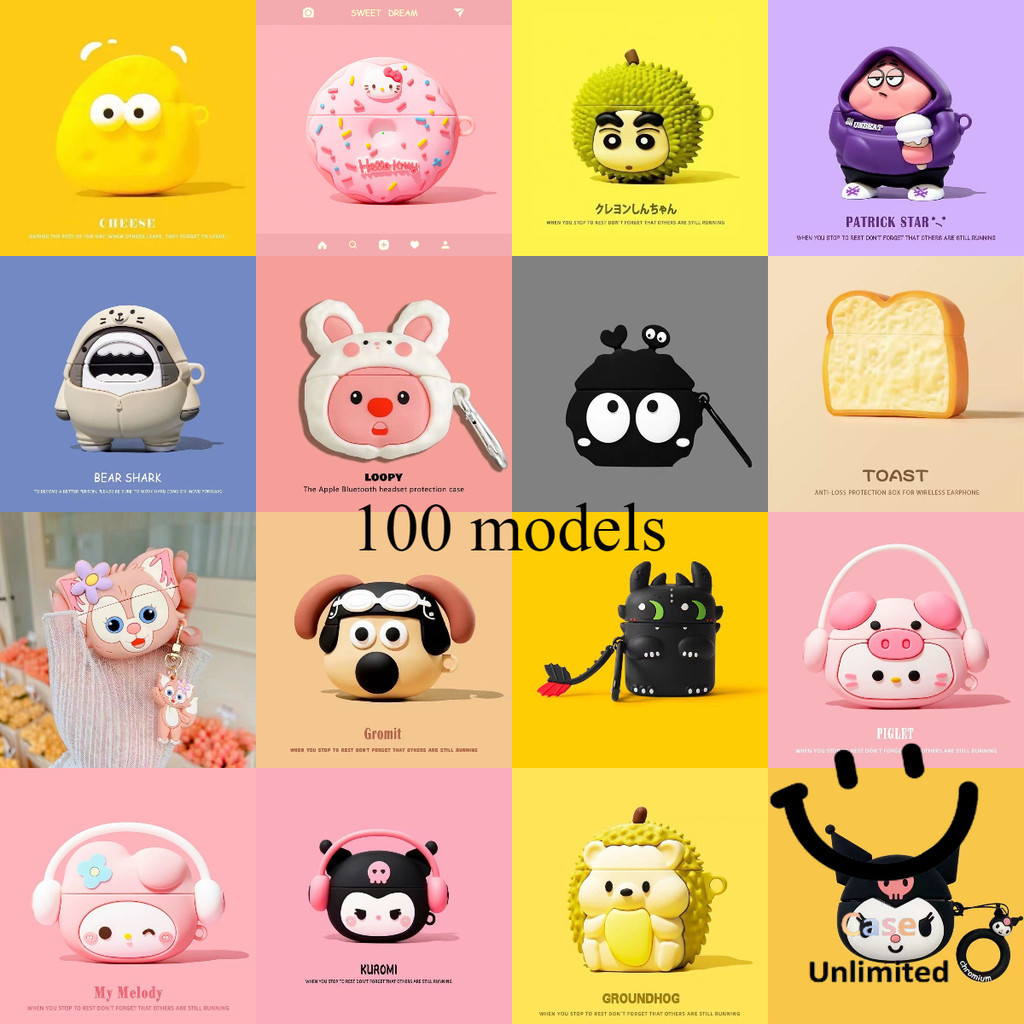 สําหรับ เหมาะHOCO EW26 เคส Case เคสหูฟังซิลิโคนบุคลิกภาพการ์ตูนเม่น Black Dragon Puppy