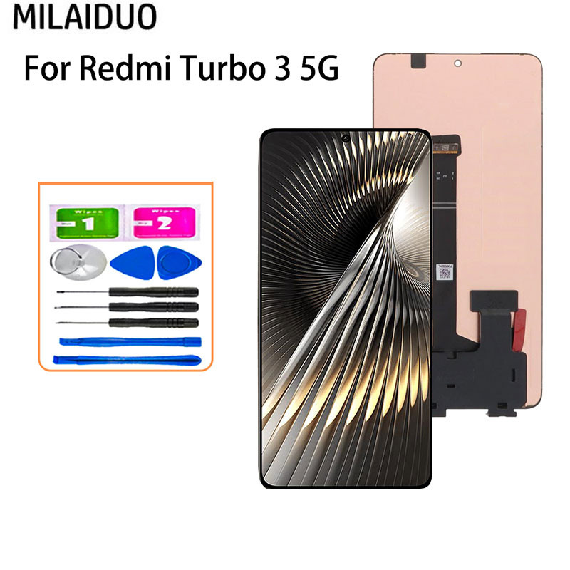Orig AMOLED LCD สําหรับ Xiaomi Redmi Turbo 3/Xiaomi Poco F6 จอแสดงผล LCD Touch Screen Digitizer Assembly