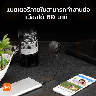 MQQ กล้องวงจรปิด ดูผ่านมือถือ A9 wifi 1080P HD กล้องจิ๋วแอบดู กล้องวงจรปิดจิ๋ว ไร้สาย ติดตั้งง่าย กล้องวงจรปิด cctv