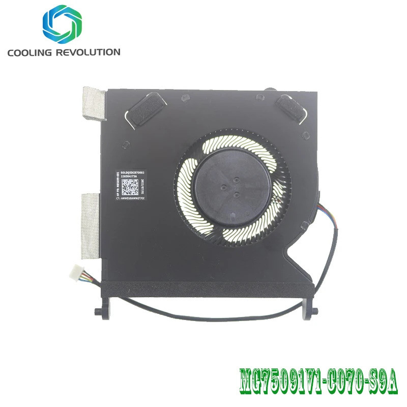 พัดลมระบายความร้อนแล็ปท็อปสําหรับ HP Elite Mini 800 G9 เดสก์ท็อป PC 12th Gen i7-12700T MG75091V1-C07