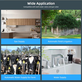 Tuya สมาร์ท Zigbee/WiFi สมาร์ทวาล์วแก๊สน้ําจับเวลาสวนสมาร์ทก๊อกน้ํา Smart Life Control ผ่าน Alexa Google Home