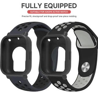 สร้อยข้อมือซิลิโคน + กรณีสําหรับ Redmi Watch 5 Active เปลี่ยนสายนาฬิกาสําหรับ Redmi Watch 5 Lite Band