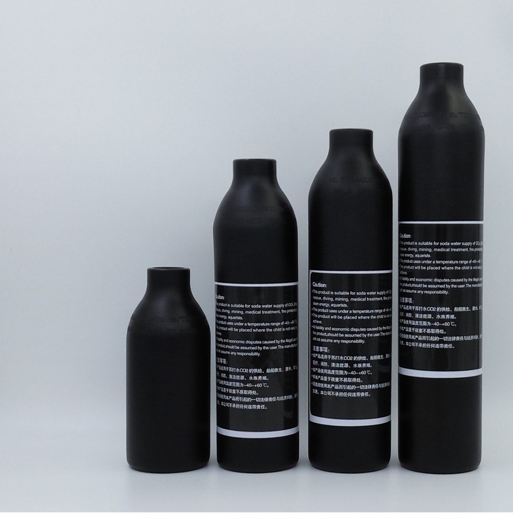 กระบอกแก๊สแรงดันสูง 30mpa ขนาด 0.22L-0.5L กระบอกกลางแจ้งคุณภาพสูง Ultra