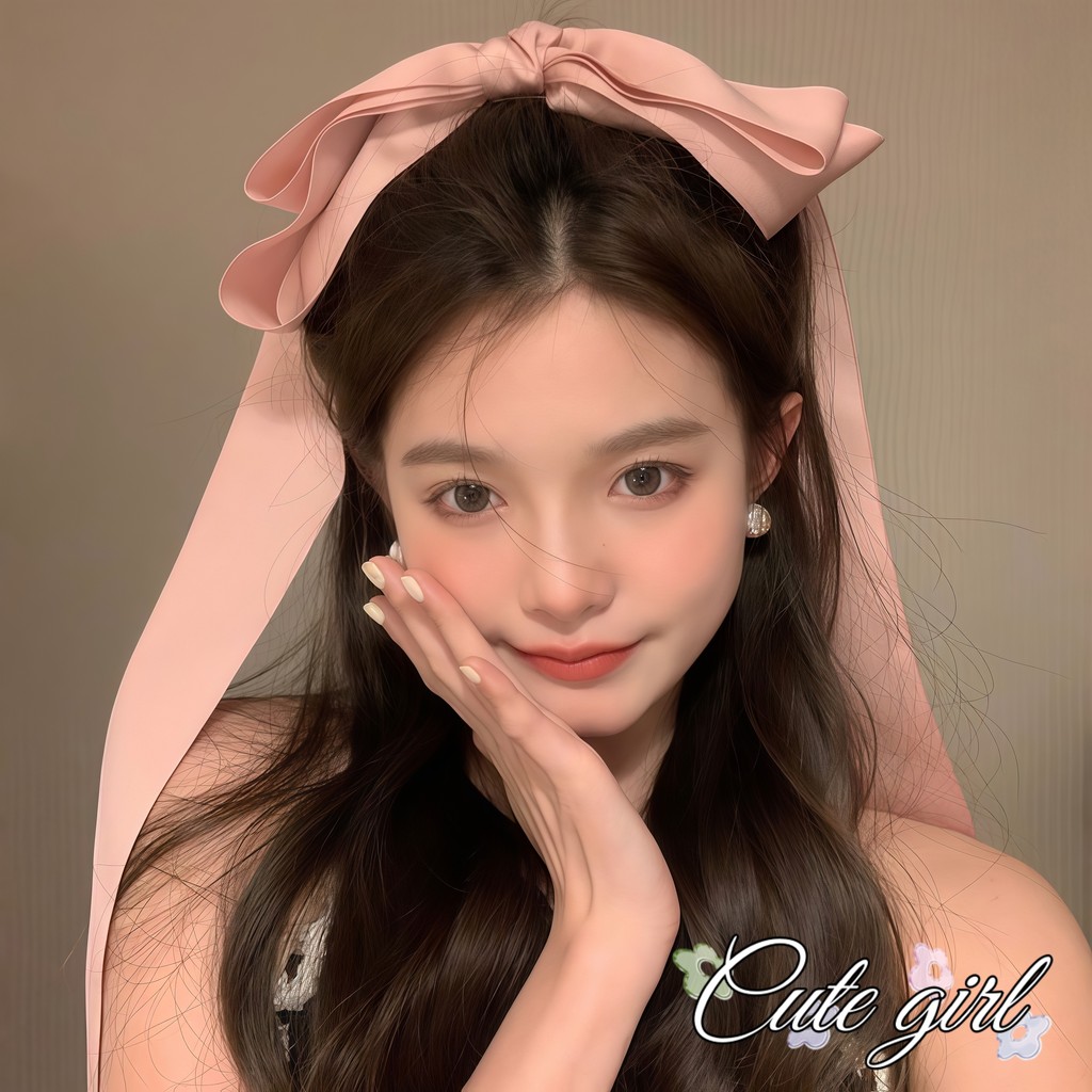 Cute_Girl 🥰🥰 กิ๊ฟกิ๊บติดผม ริบบิ้นโบว์ ขนาดใหญ่ มีให้เลือก 3 สี หวานและน่ารัก กิ๊บติดผมโบว์