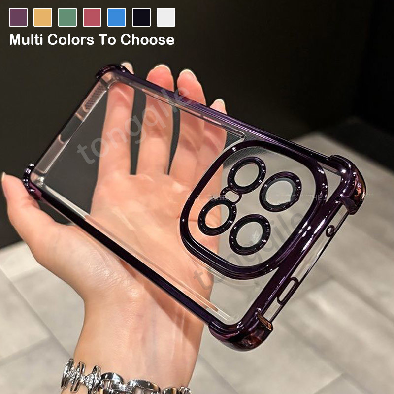 สําหรับ iQOO Neo 10 5G Neo10 2025 เคสโทรศัพท์ใสใสฝาหลังกันกระแทก Amor กันชน Soft TPU ยืดหยุ่น Anti Drop สี่มุมเสริมขอบชุบ