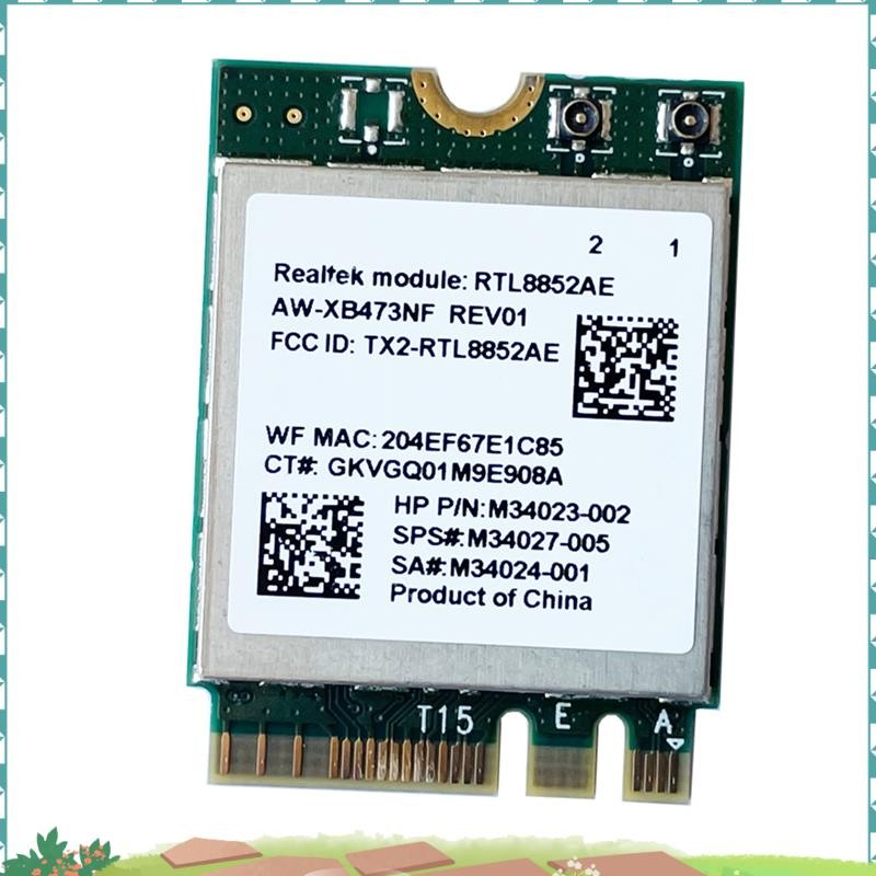 2.4G 5G 802.11AC/AX ไร้สาย ule AW-XB473NF RTL8852AE RTL8852 Wifi 6 MU-MIMO การ์ดเครือข่ายบลูทูธ 5.2 
