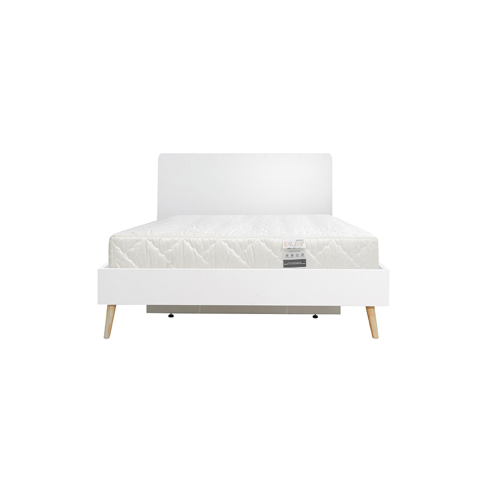 Koncept Furniture  เตียง 3.5 ฟุต+ที่นอน KC-PLAY รุ่น PLAYEAH สีขาว