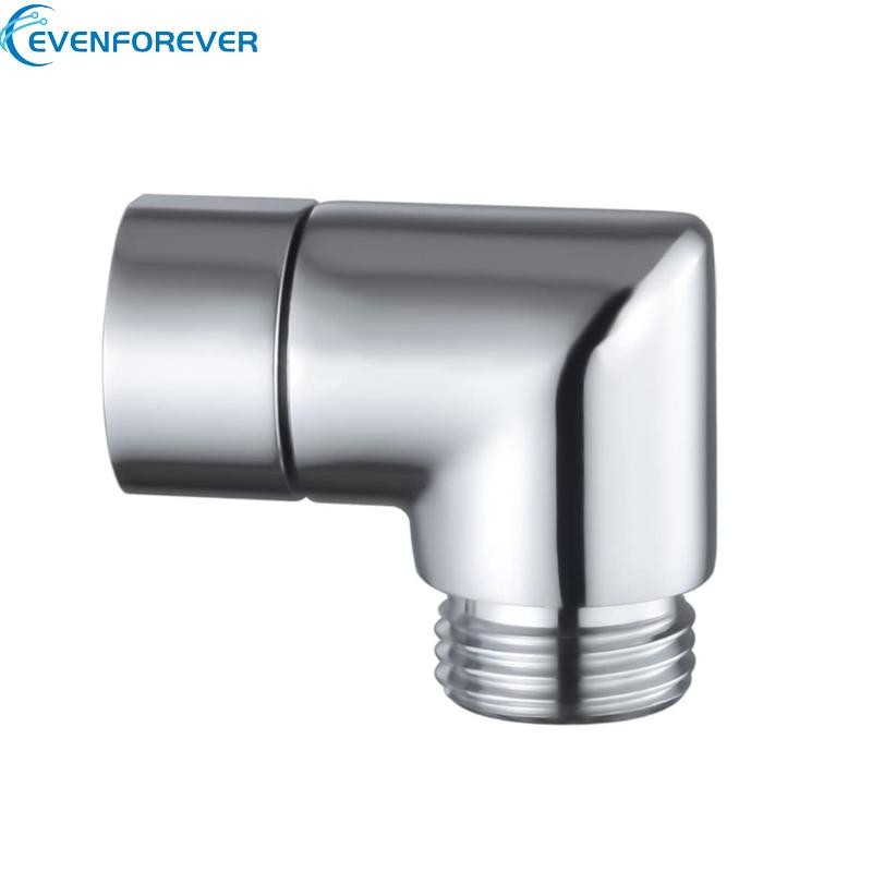 EV Handhold Shower Arm Extension ขั้วต่อข้อศอก 90 องศาหัวฝักบัวอะแดปเตอร์ข้อศอก