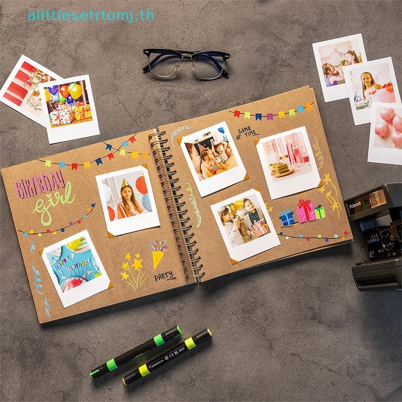 Alittlese ใหม่ 80 หน้า Diy Craft อัลบั้ม Scrapbooking กระดาษอัลบั้มรูปสําหรับงานแต่งงานครบรอบของขวัญอัลบั้มภาพสมุดภาพ TH