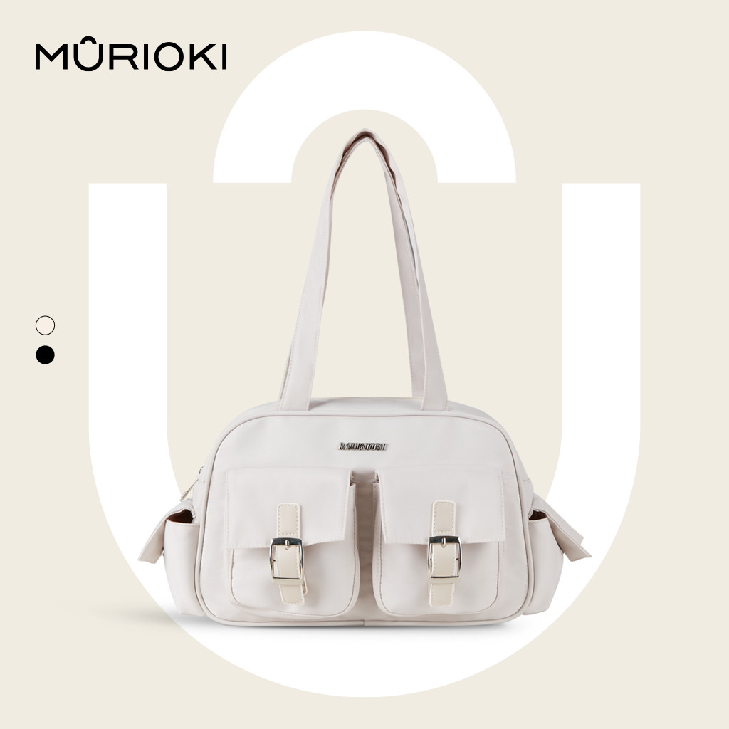 MURIOKI-Tulip กระเป๋าสะพายไหล่สําหรับผู้หญิงมีกระเป๋าหลายช่อง G1030(31*11*19CM)