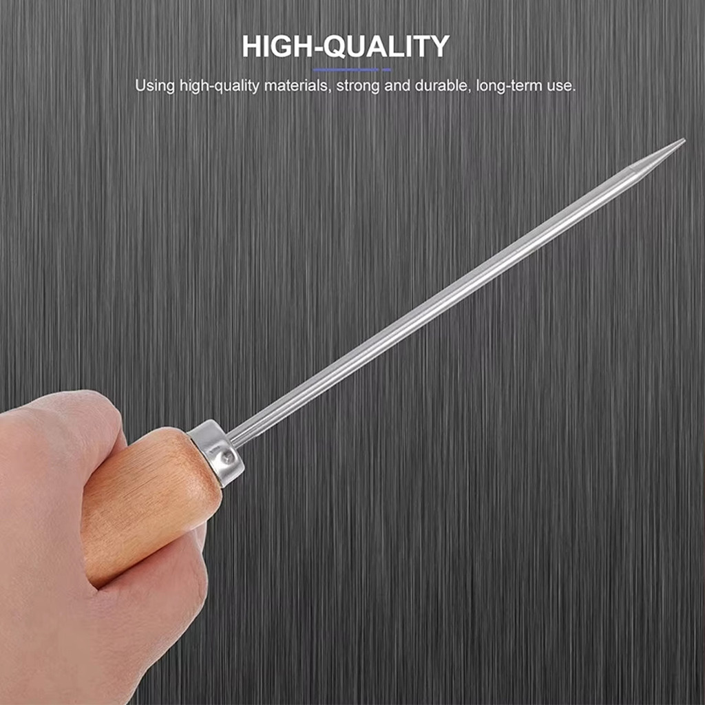 21 ซม.สแตนเลสสตีลเบรกเกอร์น้ําแข็งไม้ Handle Ice Pick Punch Crusher Icing Breaker เครื่องมือห้องครัว - รูปที่ 3