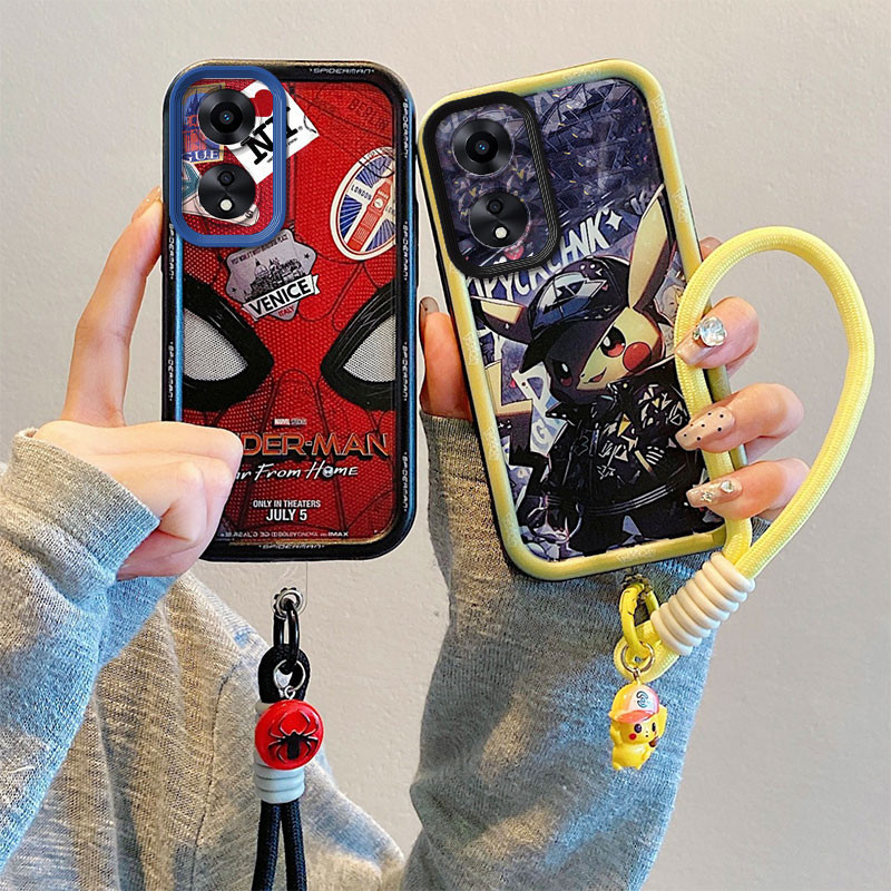 สําหรับ OPPO A58 4G CPH2577 กรณีซิลิโคนนุ่ม TPU รูปแบบการ์ตูนกันกระแทกเคสโทรศัพท์สําหรับ OPPOA58 4G 