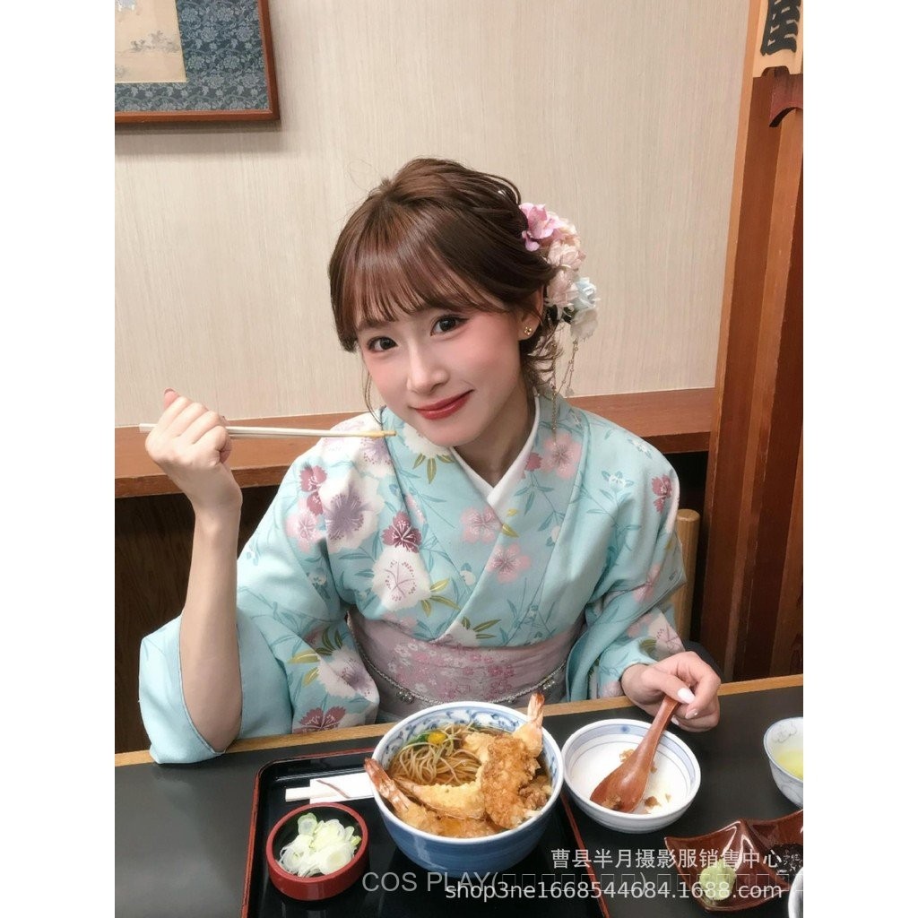 [พร้อมสต็ockขายร้อน] ใหม่สไตล์กิโมโนญี่ปุ่นปรับปรุงแบบดั้งเดิมอย่างเป็นทางการสำหรับ📸📸getYugaTaชุ - รูปที่ 4