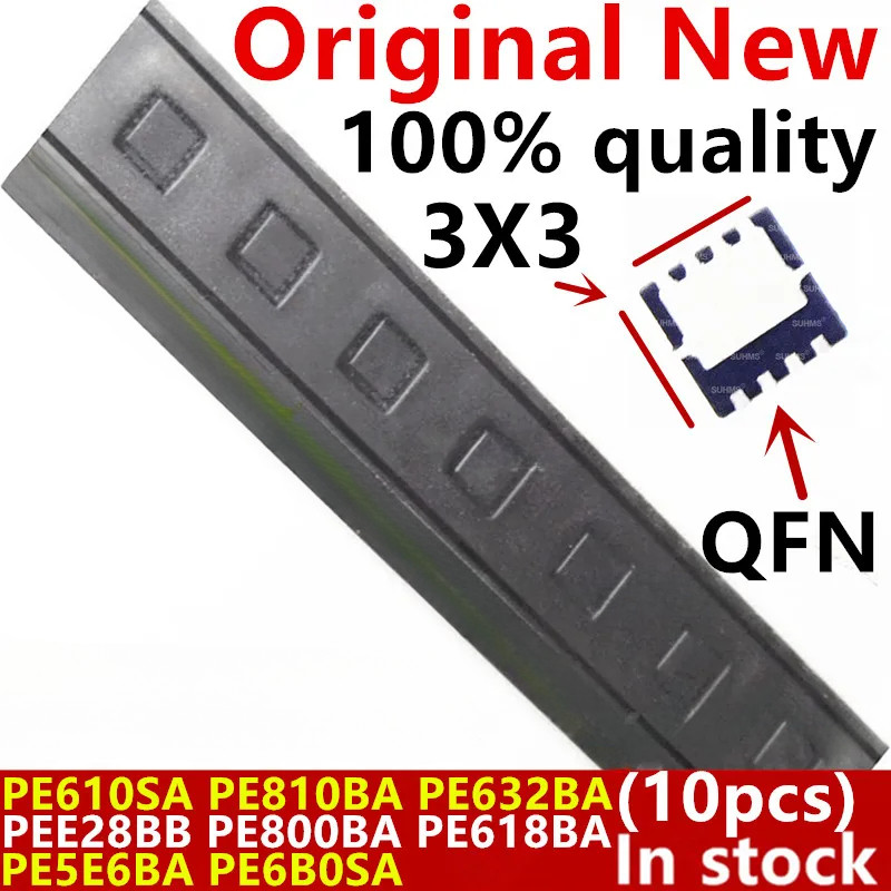 (10ชิ้น)100% ใหม่ PE610SA (J8 GUC J8 GDU J8...) PE810BA PE632BA PEE28BB PE800BA PE618BA PE5E6BA PE6B