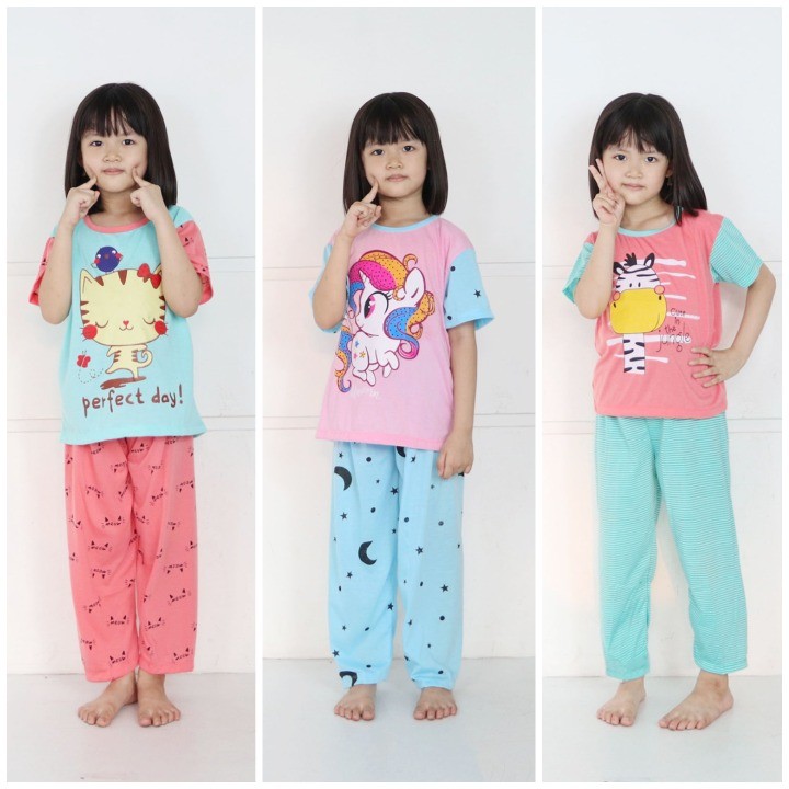 Cp Pyjamas Set for Boys/Girls T-Shirt with Motif