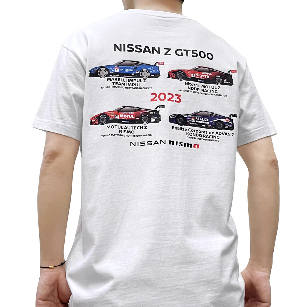 ผ้าฝ้าย 100% (คลังสินค้าพร้อม) NI Racing เสื้อยืด 400Z Lady super gt สินค้าที่ระลึกดัดแปลงรถแขนสั้น JDM