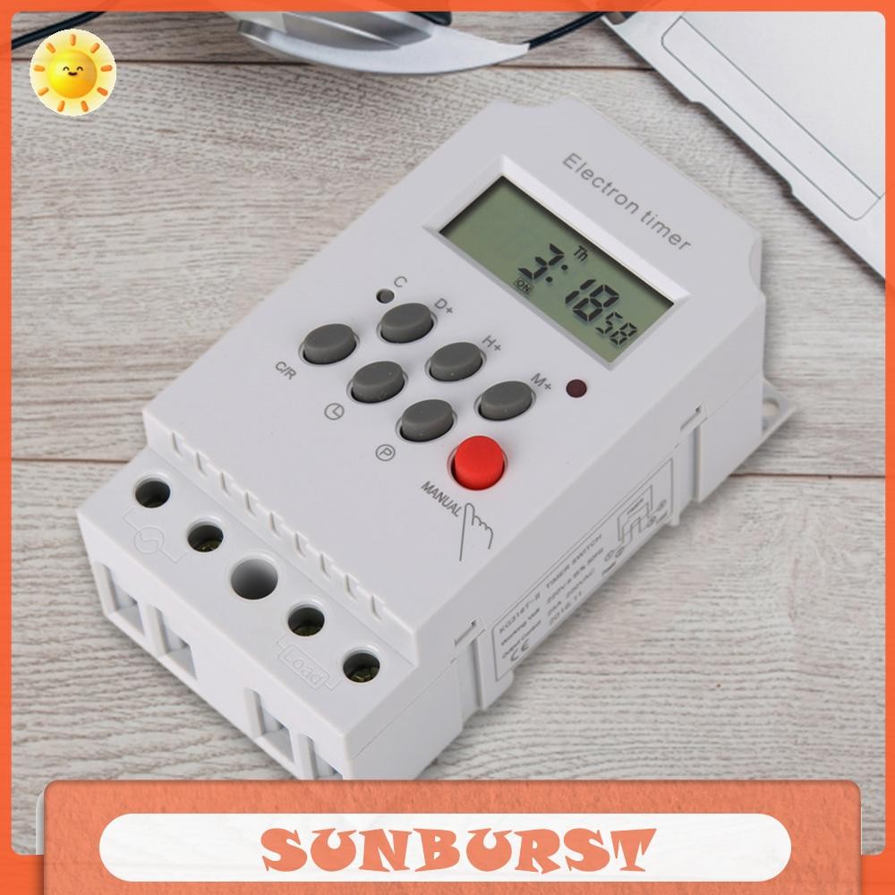 AC 220V 25A โปรแกรมควบคุมสวิตช์จับเวลาอิเล็กทรอนิกส์ KG316T-II