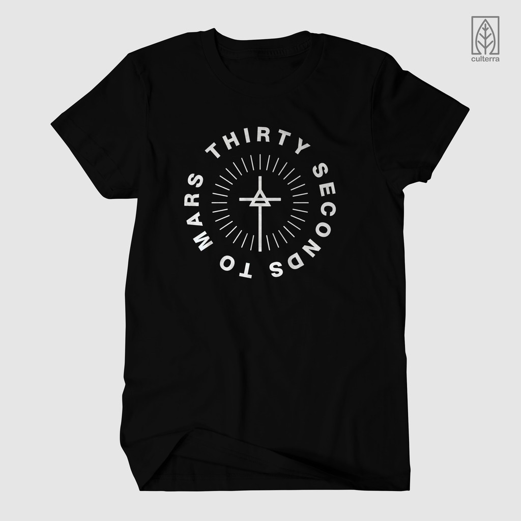 BAND T-SHIRT / 30 SECONDS TO MARS T-SHIRT / THIRD SECONDS WHITE / ROCK METAL MUSIC CLOTHES / MONO VE