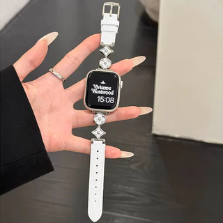 NiSTAR กลีบโลหะ + สายรัดข้อมือหนังจระเข้สําหรับ Apple watch Ultra 2 S10 9 8 7 6 SE 5 4 3 2 1,ใหม่แฟชั่นSmart WatchสําหรับIWatch 49/46/45/44/42 มม.41 มม.40 มม.38 มม.