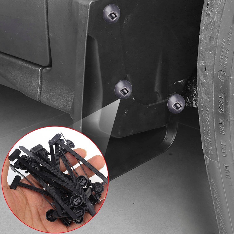 หัวเข็มขัดผูกสายไนลอนแบบล็อคตัวเอง - สายรัดยึดแบบพกพาแบบปรับได้ - อุปกรณ์จัดสายเคเบิลแบบคงที่ที่แข็งแกร่ง - รูปที่ 4