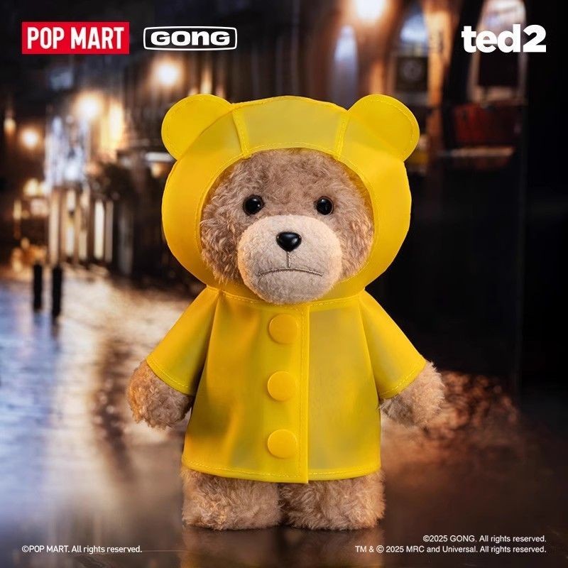 POPMART Resonance "Ted2" ตุ๊กตาหมีย้ายจี้ตุ๊กตากล่องตาบอดของขวัญอินเทรนด์