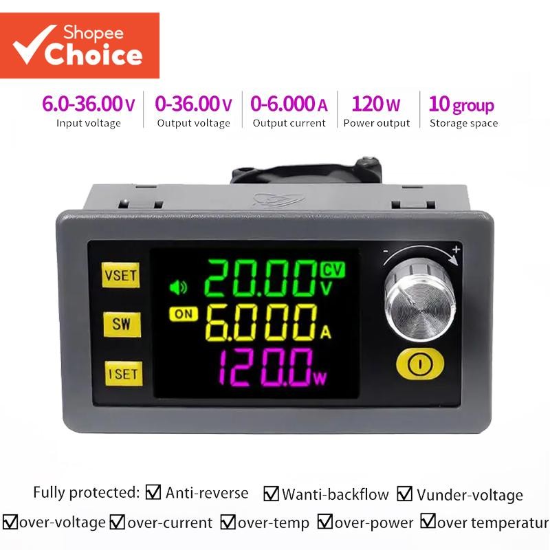 SK120 SK60 120W 6A DC ปรับ Buck Boost แหล่งจ่ายไฟแรงดันไฟฟ้าคงที่สําหรับโมดูลชาร์จพลังงานแสงอาทิตย์ 