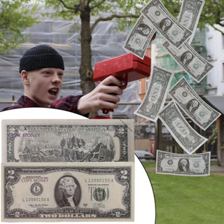 100แผ่นจําลองดอลลาร์บิลปลอม$1/2/5/10/20/50/100ธนบัตรสะสมดอลล…