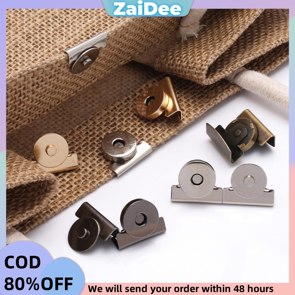 กระดุมแม่เหล็ก DIY สำหรับติดกระเป๋า เสื้อผ้า งานหัตถกรรมต่างๆ ไม่ต้องเย็บ ไม่ต้องเจาะ 1 ชุด Bag Magnetic buckle