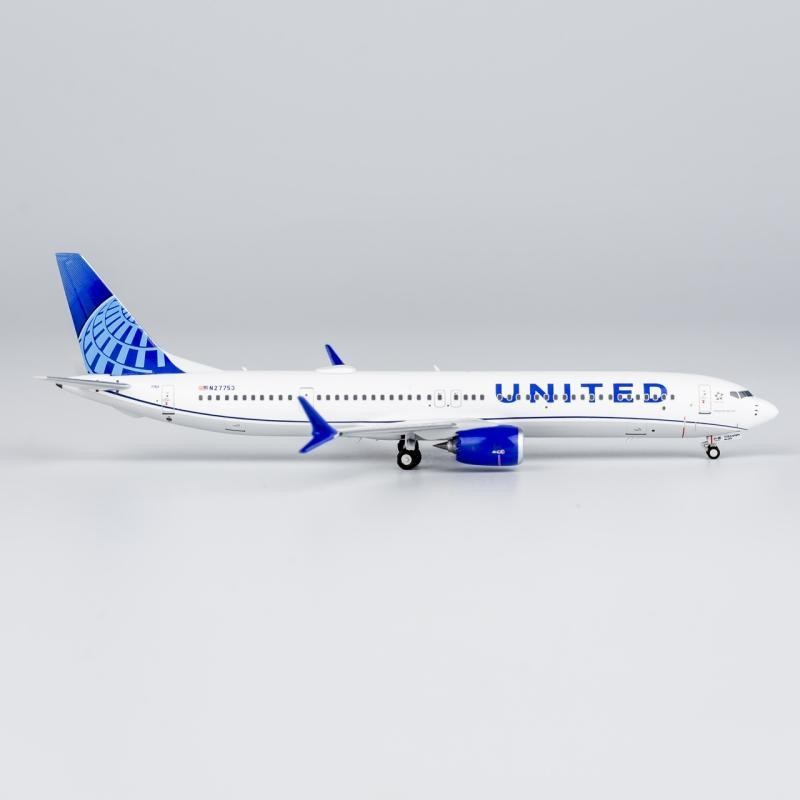 พร้อมสต็อก NG ยี่ห้อ 1: 400 United Airlines B737 Max10 N27753 เครื่องบินรุ่น