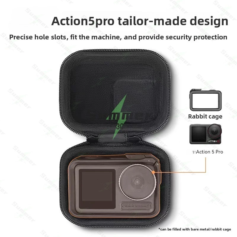 กระเป๋าใส่กล้องขนาดเล็กสำหรับ DJI Action 5pro/4/3 สำหรับ GoPro Hero 13/12/11/10/9 กระเป๋าใส่กล้องแบบพกพาพร้อมเคสป้องกัน thumbnail 3