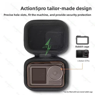 กระเป๋าใส่กล้องขนาดเล็กสำหรับ DJI Action 5pro/4/3 สำหรับ GoPro Hero 13/12/11/10/9 กระเป๋าใส่กล้องแบบพกพาพร้อมเคสป้องกัน