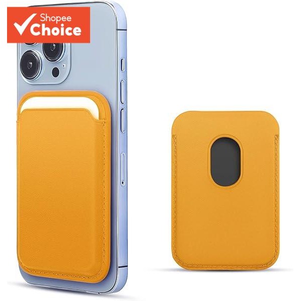 กระเป๋าสตางค์โทรศัพท์แม่เหล็กผู้หญิง - ที่ใส่บัตรหนังแท้ - เคส RFID-Blocking Slim สําหรับการ์ดและสมาร์ทโฟน​