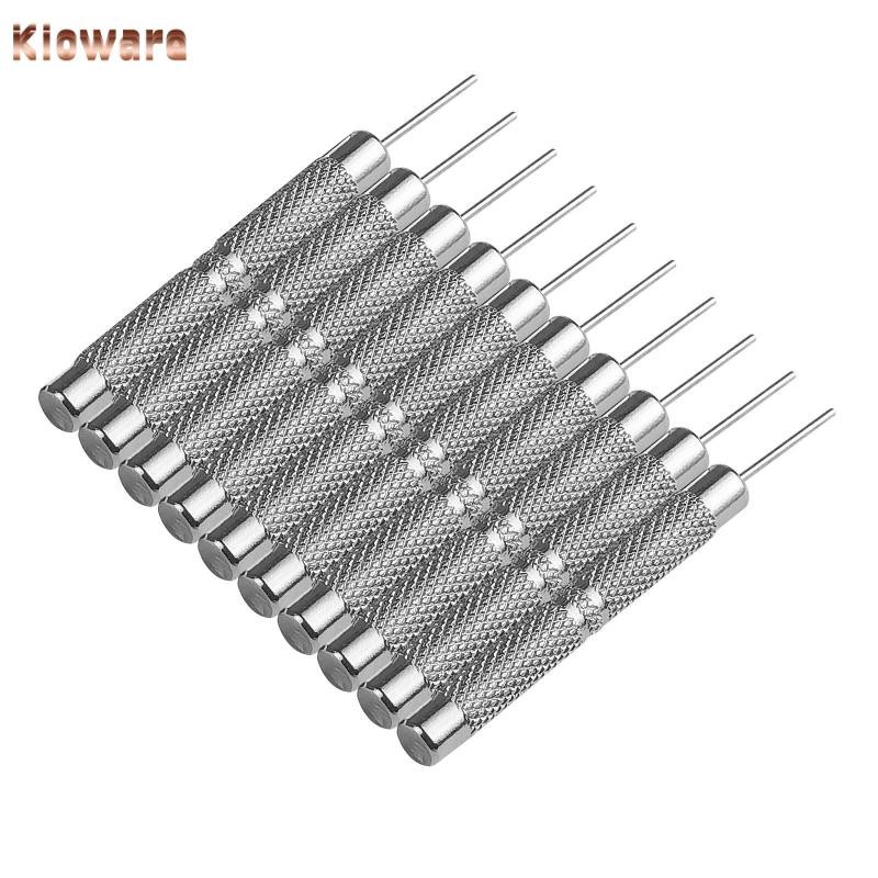 [Kloware] 10 ชิ้นสร้อยข้อมือสายนาฬิกาเหล็ก Punch Link Pin Remover ซ่อมเครื่องมือ 0.7 มม.